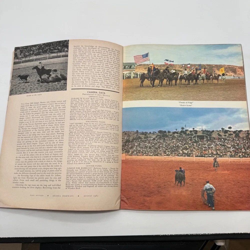 Arizona Highways Magazine August 1962 Navajo Fair Native‎ American Culture